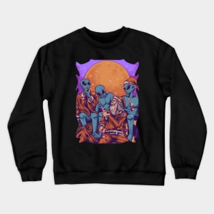 Aliens n Santa Crewneck Sweatshirt